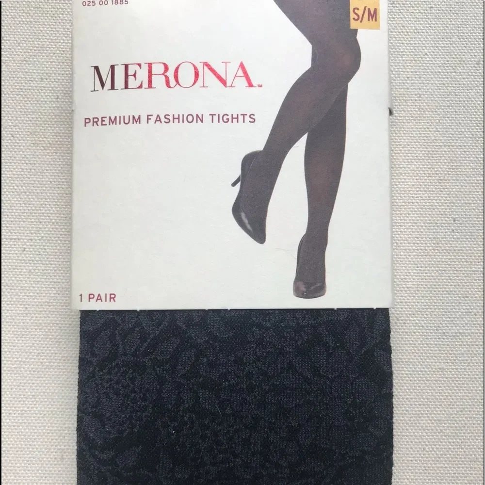 Merona Premium Fashion Tights Floral New